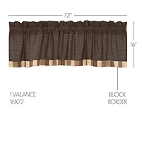 Vhc Brands Kettle Grove Patchwork Rod Pocket Tailored Valance