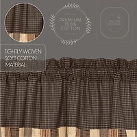 Vhc Brands Kettle Grove Patchwork Rod Pocket Tailored Valance
