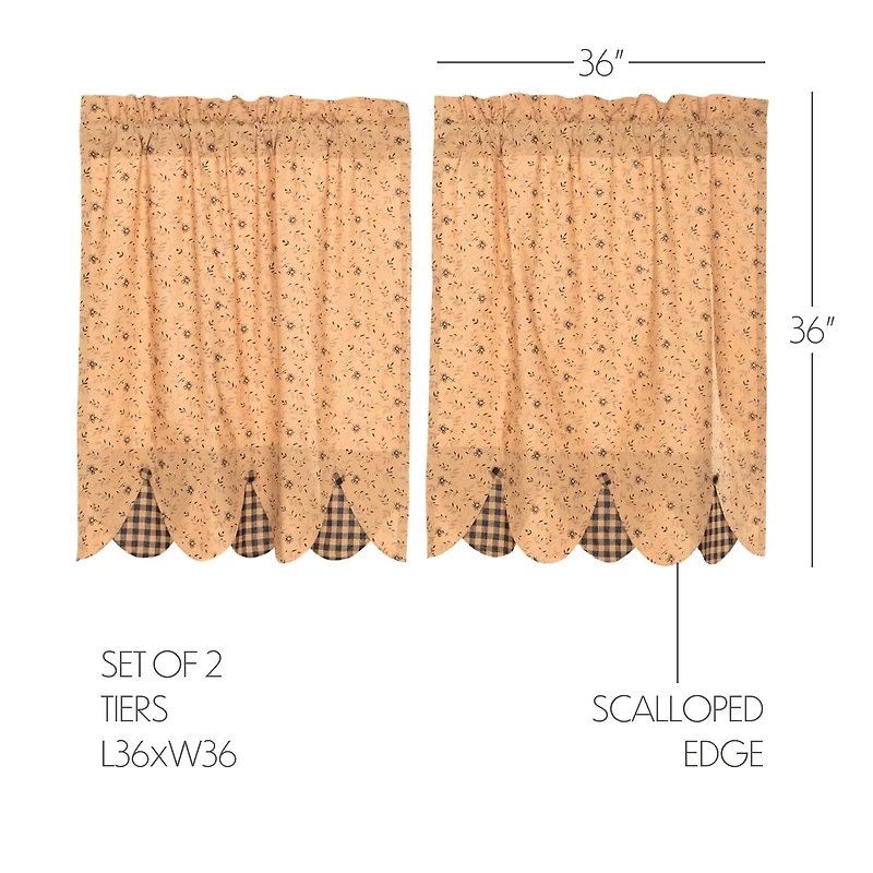 Vhc Brands Maisie 2-pc. Rod Pocket Window Tier