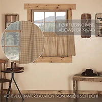 Vhc Brands Millsboro 2-pc. Rod Pocket Window Tier