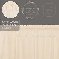 Vhc Brands Muslin Ruffled 2-pc. Rod Pocket Window Tier