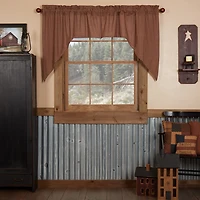 Vhc Brands Patriotic Patch Swag Rod Pocket Tailored Valance