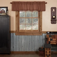 Vhc Brands Patriotic Patch Plaid Rod Pocket Tailored Valance