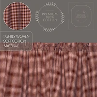 Vhc Brands Patriotic Patch Plaid Rod Pocket Tailored Valance