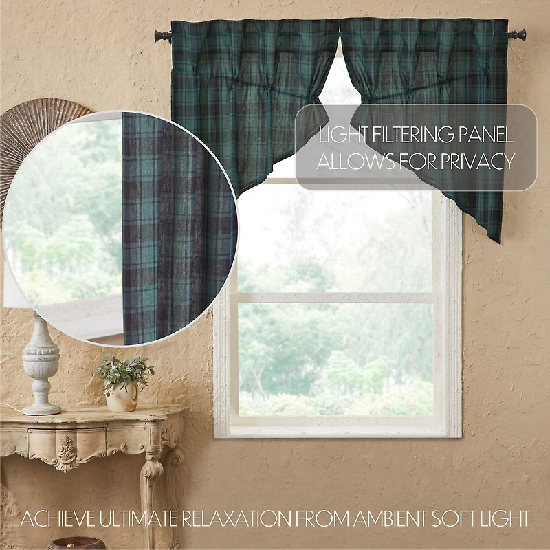 Vhc Brands Pine Grove Prairie Swag Rod Pocket Tailored Valance
