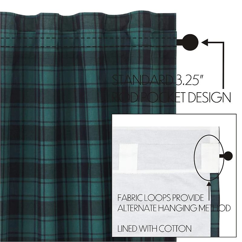 Vhc Brands Pine Grove Prairie Swag Rod Pocket Tailored Valance