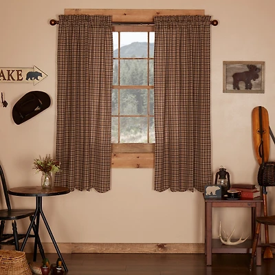 Vhc Brands Prescott Rod Pocket Light-Filtering Set of 2 Curtain Panel