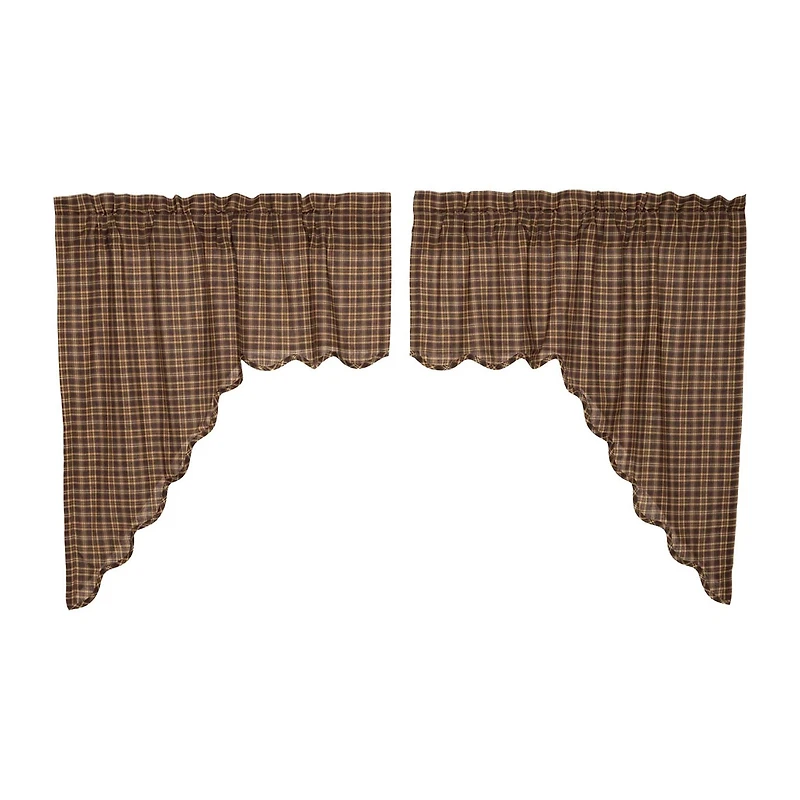 Vhc Brands Prescott Swag Rod Pocket Scallop Valance