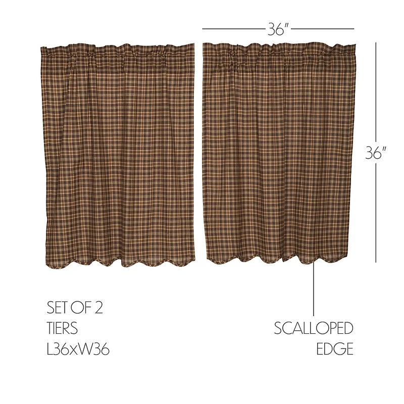 Vhc Brands Prescott 2-pc. Rod Pocket Window Tier