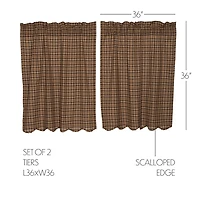 Vhc Brands Prescott 2-pc. Rod Pocket Window Tier