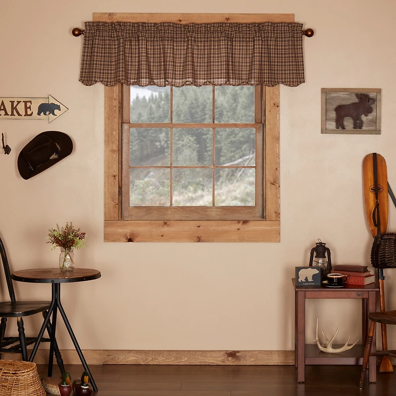 Vhc Brands Prescott Rod Pocket Scallop Valance