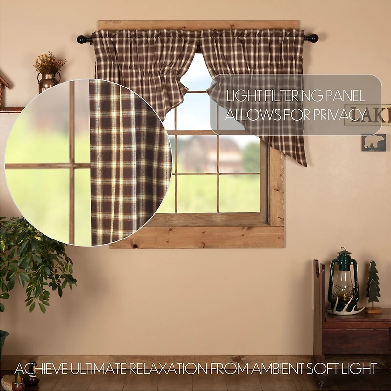 Vhc Brands Rory Prairie Swag Rod Pocket Tailored Valance