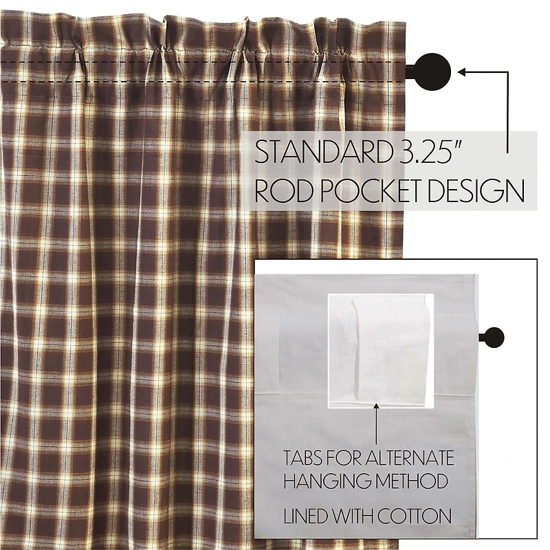 Vhc Brands Rory Prairie Swag Rod Pocket Tailored Valance