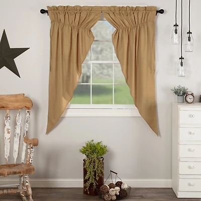 Vhc Brands Simple Life Prairie Rod Pocket Light-Filtering Set of 2 Curtain Panel