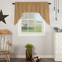 Vhc Brands Simple Life Swag Rod Pocket Tailored Valance
