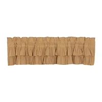 Vhc Brands Simple Life Ruffled Rod Pocket Tailored Valance