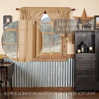 Vhc Brands Stratton Prairie Swag Rod Pocket Tailored Valance