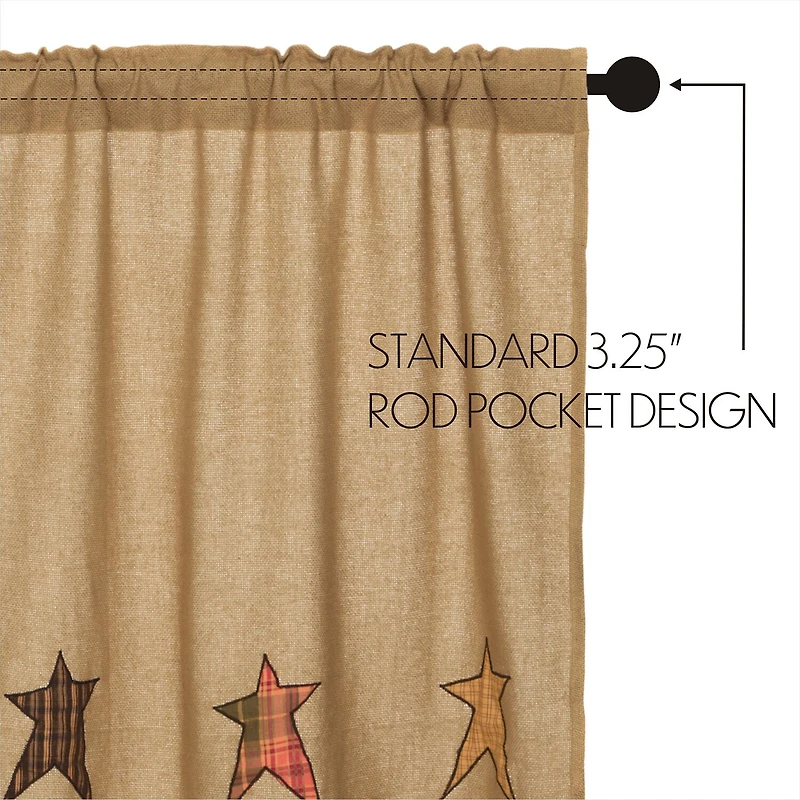 Vhc Brands Stratton Prairie Swag Rod Pocket Tailored Valance