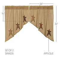 Vhc Brands Stratton Swag Rod Pocket Tailored Valance