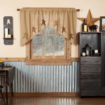 Vhc Brands Stratton Swag Rod Pocket Tailored Valance