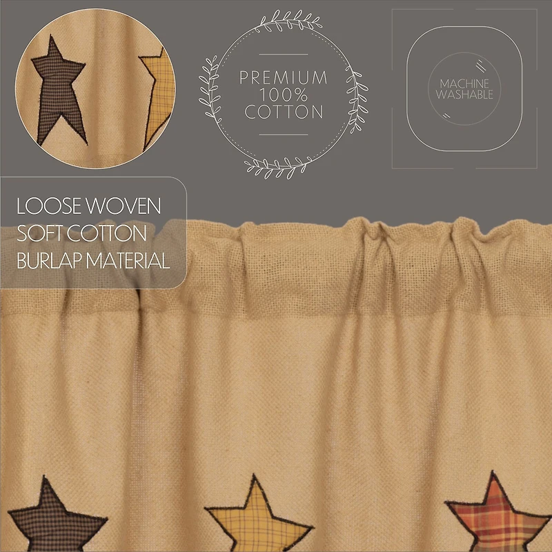 Vhc Brands Stratton Swag Rod Pocket Tailored Valance