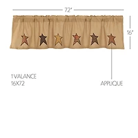 Vhc Brands Stratton Rod Pocket Tailored Valance