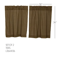Vhc Brands Tea Cabin 2-pc. Rod Pocket Window Tier
