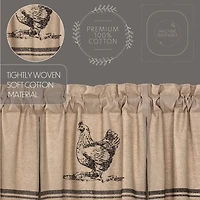 Vhc Brands Sawyer Chicken Rod Pocket Tailored Valance