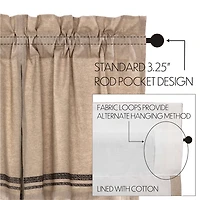 Vhc Brands Sawyer Chicken Rod Pocket Tailored Valance