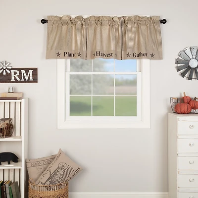 Vhc Brands Sawyer Gather Rod Pocket Tailored Valance