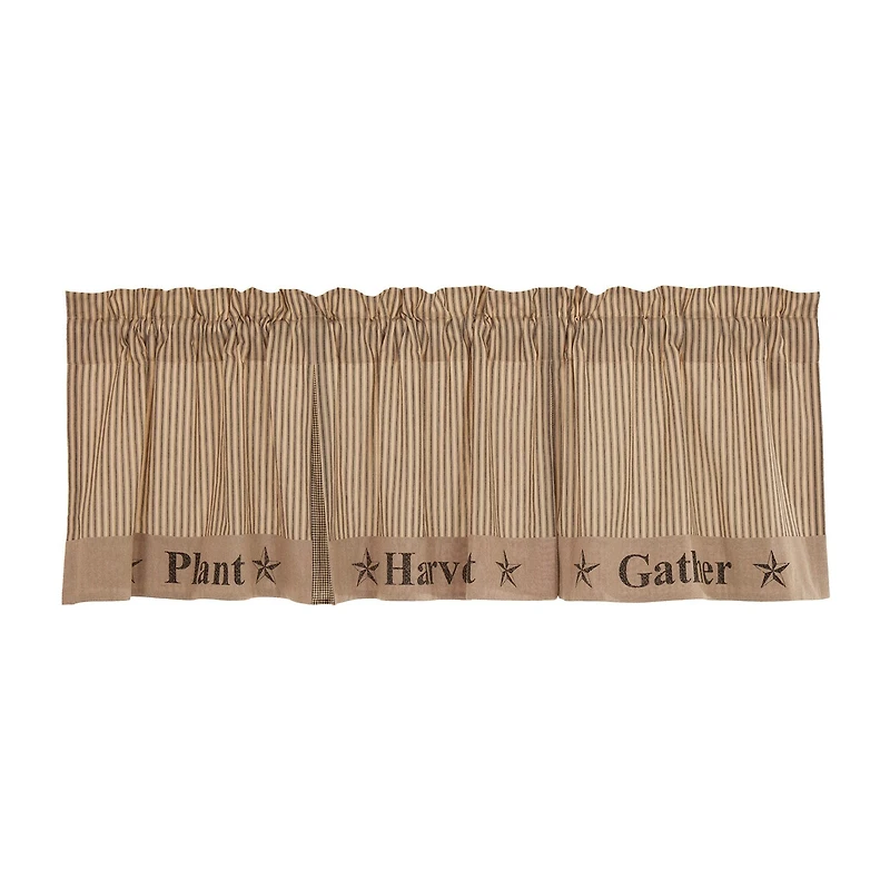 Vhc Brands Sawyer Gather Rod Pocket Tailored Valance