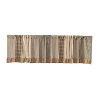 Vhc Brands Sawyer Patchwork Rod Pocket Tailored Valance