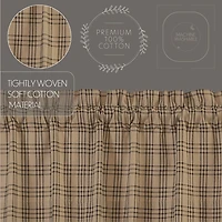 Vhc Brands Sawyer Plaid Swag Rod Pocket Tailored Valance