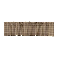 Vhc Brands Sawyer Plaid Rod Pocket Tailored Valance