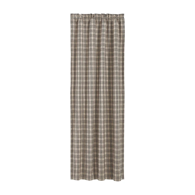 Vhc Brands Sawyer Plaid Rod Pocket Blackout Single Curtain Panel