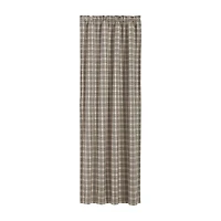 Vhc Brands Sawyer Plaid Rod Pocket Blackout Single Curtain Panel