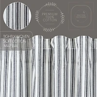 Vhc Brands Sawyer Ticking Swag Rod Pocket Tailored Valance