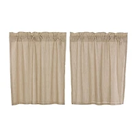 Vhc Brands Sawyer Ticking 2-pc. Rod Pocket Window Tier