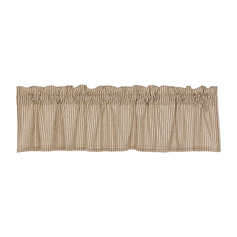 Vhc Brands Sawyer Ticking Rod Pocket Tailored Valance