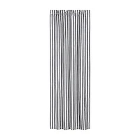 Vhc Brands Sawyer Ticking Rod Pocket Blackout Single Curtain Panel