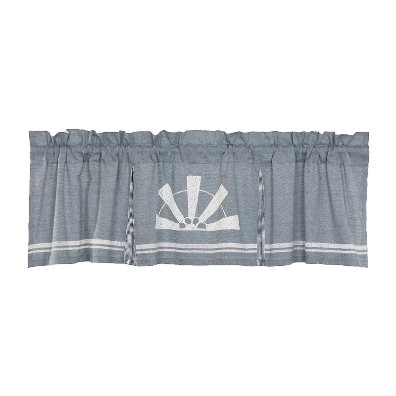 Vhc Brands Sawyer Windmill Rod Pocket Tailored Valance