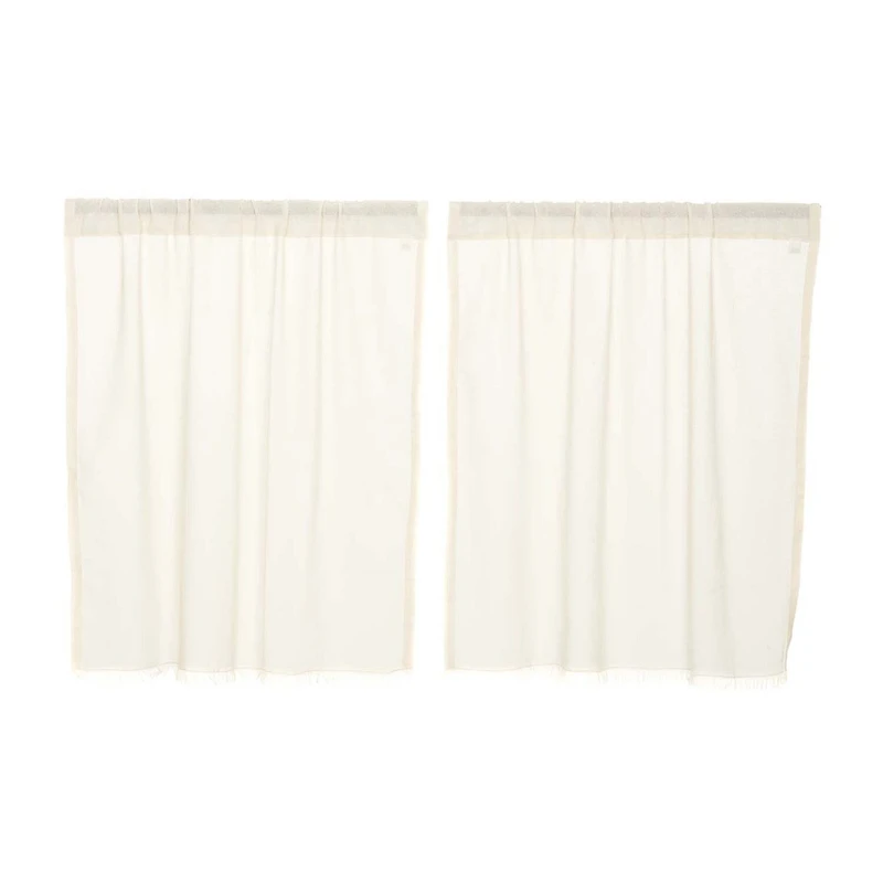 Vhc Brands Tobacco Cloth 2-pc. Rod Pocket Window Tier