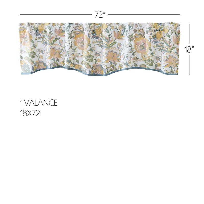 Vhc Brands Wilder Rod Pocket Scallop Valance