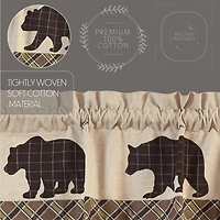Vhc Brands Wyatt Bear Rod Pocket Tailored Valance