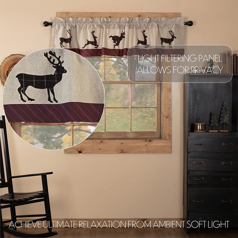 Vhc Brands Wyatt Deer Rod Pocket Tailored Valance
