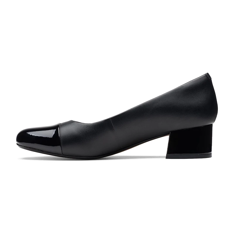 Clarks Marilyn Sara Womens Cap Closed Toe Flat Heel Pumps