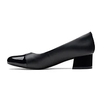 Clarks Marilyn Sara Womens Cap Closed Toe Flat Heel Pumps