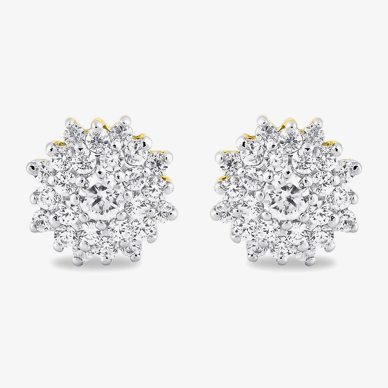 Diamond Blossom 1 CT. T.W. Natural White Diamond 10K or 14K White, Yellow, or Rose Gold 2-pc. Jewelry Set
