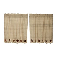 Vhc Brands Abilene Star 2-pc. Rod Pocket Window Tier