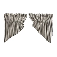 Vhc Brands Ashmont Ticking Prare Swag Rod Pocket Tailored Valance